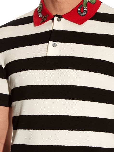 black gucci polo snake